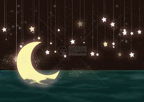 梦幻星星月亮插画图片下载-正版图片400090793-摄图网