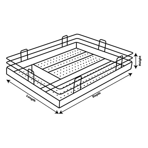 IPSA Perforated Cutlery Basket | Storage Basket (Pack of 1 Piece)
