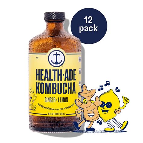Buy Health-Ade Kombucha Tea Organic Drink, Fermented Tea with Living ...