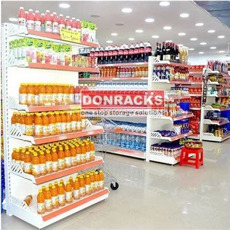Supermarket Racks - Mild Steel Free Standing Display Rack Manufacturer ...