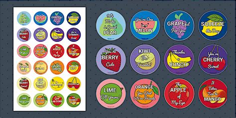 Fruit Puns | Autumn Colours | Primary Stickers