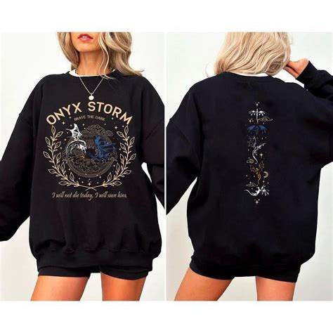 Onyx Storm Unique Design Cozy Fit. Perfect for Fans of Fantasy. Brave ...