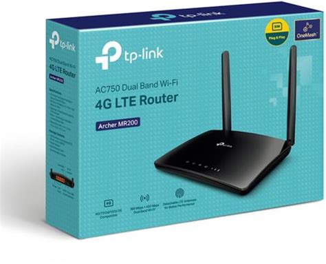 TP-Link archer mr200 (EU) 4G Router 2.4 GHz, 5 GHz 750 Mbps Wifi Speed ...