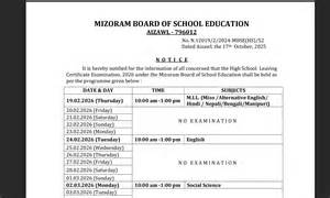 MBSE releases Mizoram board exam 2026 datesheet for HSLC and HSSLC ...