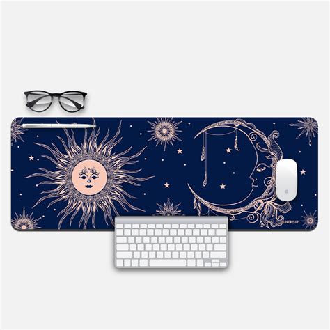 Buy Sun Moon Rising Desk Mat | Cover It Up
