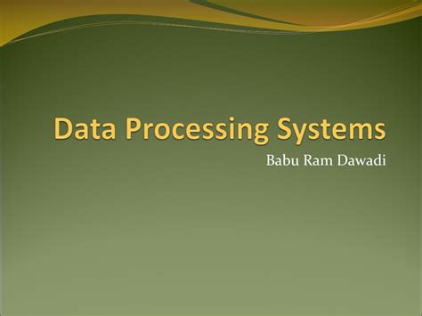 What Are Data Processing Systems 的图像结果