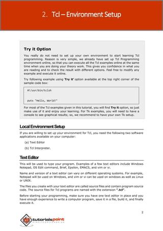 Image result for TCL Language Tutorial