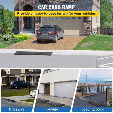 Curbside Driveway Ramp Driveway Curb Ramp Car Threshold Bridge Tack(2pack)