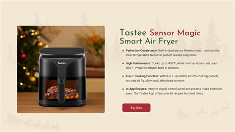 Tastee Sensor Magic, Best Smart Air Fryer for steak and other proteins