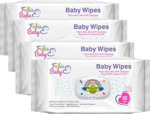 Fabie Baby Skin Soft Cleansing Wipes With Vitamin E Price in India ...