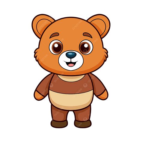 Cute Bear Cartoon Character, Cute Bear Cartoon, Bear Cartoon Character ...