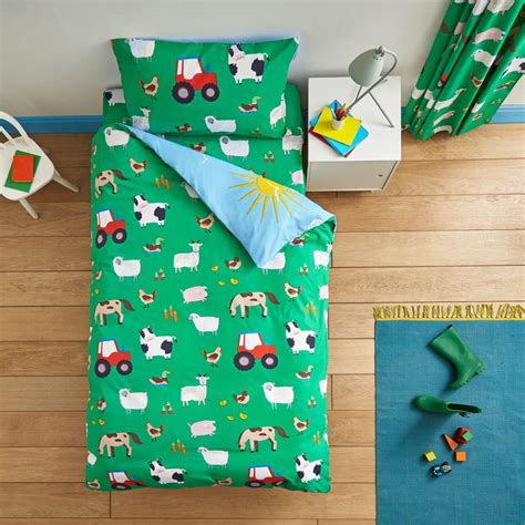 Farmyard Animals Childrens Bedding Blue Catherine Lansfield