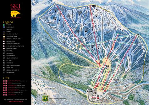 Ski Santa Fe Trail Map | SkiCentral.com
