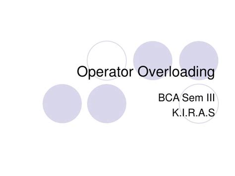 Image result for Operator Overloading in Visual Presentation