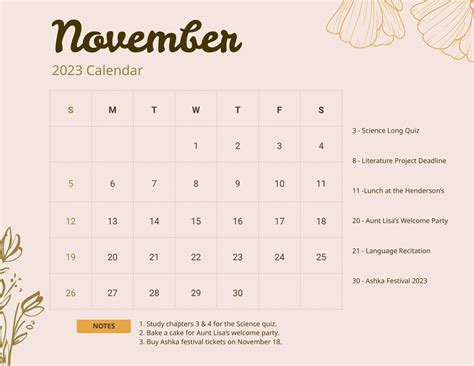 Girly Calendars 2022 Nov