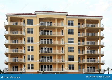Luxury Condominium or Apartment Building Stock Photo - Image of view ...