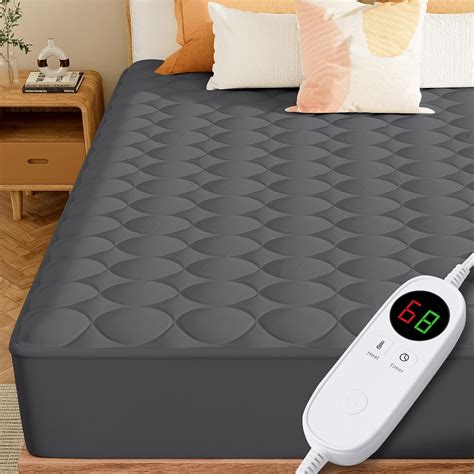 Amazon.com: MASVIS Full Size Heated Mattress Pad - Quilted Electric ...