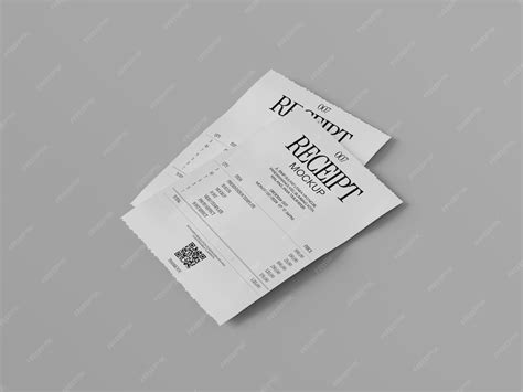 Receipt mockup | Premium PSD