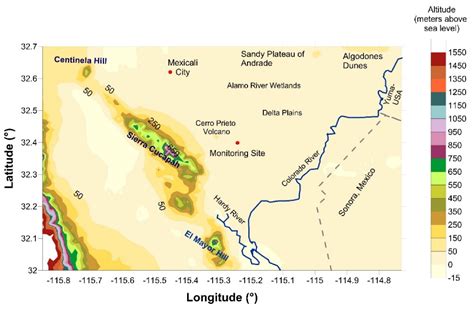 Estimations of the Mexicali Valley (Mexico) Mixing Height