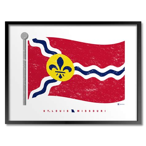 St. Louis Flag Print | Bozz Prints