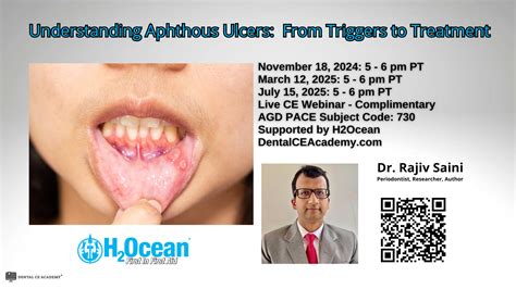 APHTHOUS ULCERS: Triggers to Treatment | Dental CE Academy
