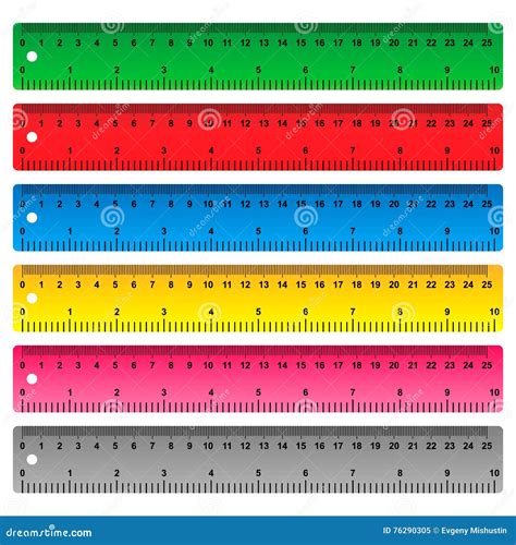 Ruler in Centimeters, Millimeters and Inches Stock Vector ...