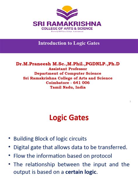 Introduction To Digital Logic Gates | PDF