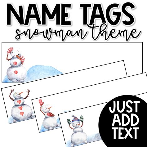 Printable Winter Name Tags at Eve Hoad blog