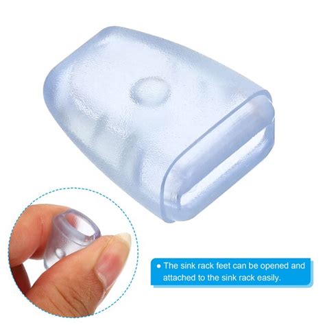 PATIKIL Kitchen Sink Rack Feet 20 Pack 22x17x10mm Plastic Sink ...