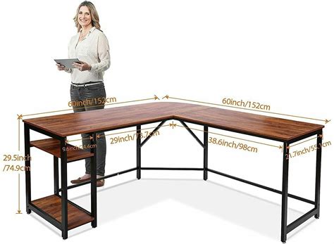 L Shaped Computer Desk Corner Home Office | Ubuy India