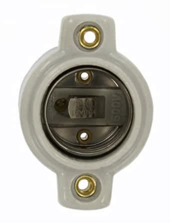Leviton 9885 Medium Base, One-Piece, Keyless, Incandescent, Unglazed ...