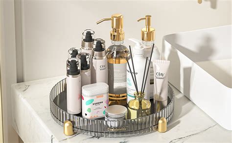 House of Quirk Turntable Cabinet Organizer,Rotating Storage Spinner ...