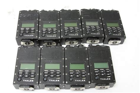 Lot of 9 Thales AN/PRC-148 Military Radio Receiver/Transmitter MBITR ...