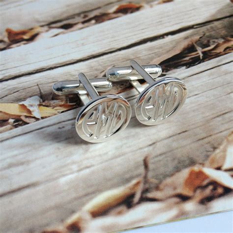 Image result for Monogram Cufflinks