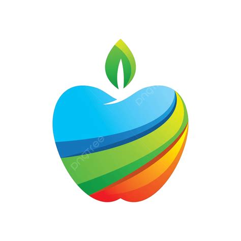 Rainbow Apple Logo Png