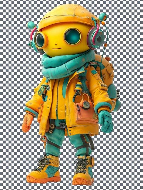 Magnificent cute character isolated on transparent background | Premium ...