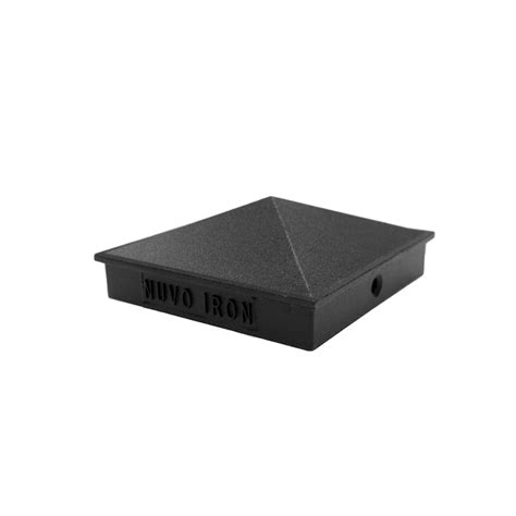 Nuvo Iron 6-in x 6-in Black Aluminum Deck Post Cap in the Deck Post ...