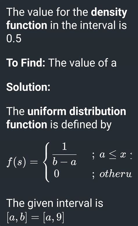 a uniform probability density function of a random variable is defined ...