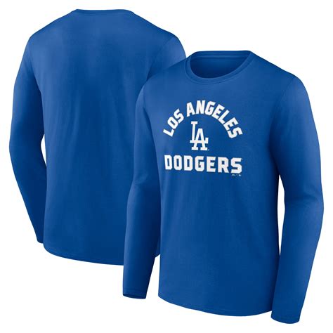 Los Angeles Dodgers Men's Royal Reach Out Cotton Long Sleeve T-Shirt ...