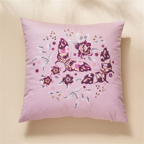 Buy Lucent Avignon Embellished Cushion Cover - 40x40cm from Home Centre ...