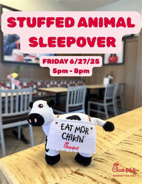Stuffed Animal Sleepover , Chick-fil-A Manhattan (KS) (Manhattan, KS ...