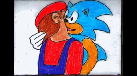 Mario And Sonic Kissing