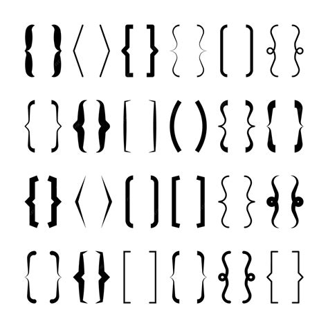 Premium Vector | Text brackets collection black quotation box Curly ...