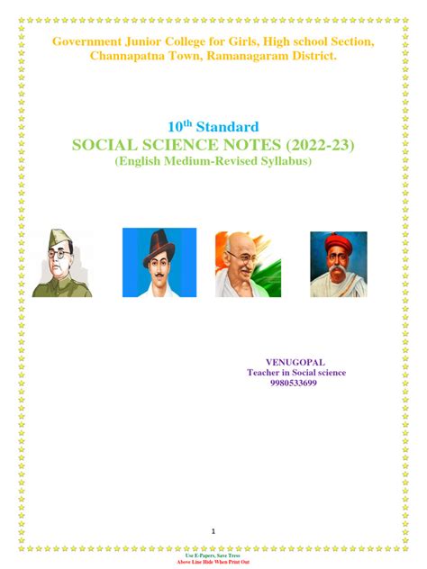 Image result for 10th Class Social Note