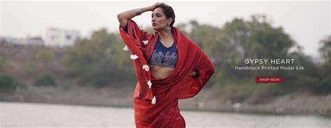 Buy Gypsy Heart : Silk saree pure, pants, dresses online & more