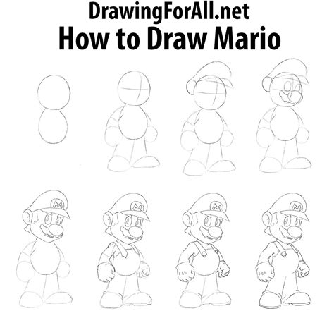 Drawing Tutorial Mario Characters 的图像结果