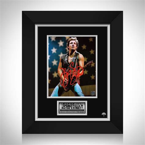Image result for Bruce Springsteen Autograph Frame