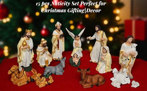 Buy KariGhar Crib Set | Nativity Set Baby Jesus Statue Mother Mary Idol ...