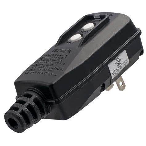 Gfci 2 Prong Replacement Plugs GFCI Auto Reset Power Cord Plug