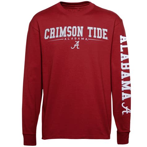 Mens Long Sleeve T-Shirts - Alabama Crimson Tide - Unique Alabama Stuff